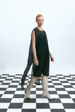 Load image into Gallery viewer, The Sheer Tunic Dress – Black
