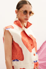 Load image into Gallery viewer, The Denim Vest - Fraise
