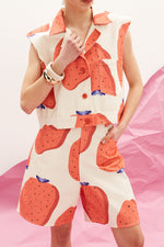 Load image into Gallery viewer, The Denim Shorts - Fraise
