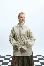 Load image into Gallery viewer, The Volume Sleeve Shirt – Sand
