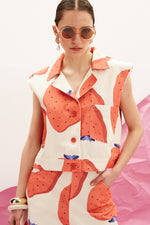 Load image into Gallery viewer, The Denim Vest - Fraise
