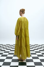 Load image into Gallery viewer, The Sheer Voluminous Dress – Lime
