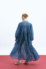Load image into Gallery viewer, The Sheer Voluminous Dress – Cerulean
