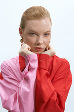 Load image into Gallery viewer, The Two-Tone Shirt – Pink / Red
