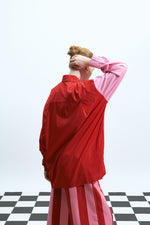 Load image into Gallery viewer, The Two-Tone Shirt – Pink / Red
