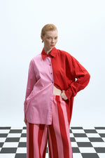 Load image into Gallery viewer, The Two-Tone Shirt – Pink / Red
