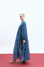 Load image into Gallery viewer, The Sheer Voluminous Dress – Cerulean
