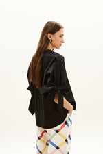 Load image into Gallery viewer, The Bow Sleeve Top - Black
