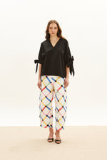 Load image into Gallery viewer, The Bow Sleeve Top - Black
