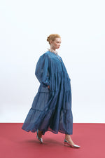 Load image into Gallery viewer, The Sheer Voluminous Dress – Cerulean
