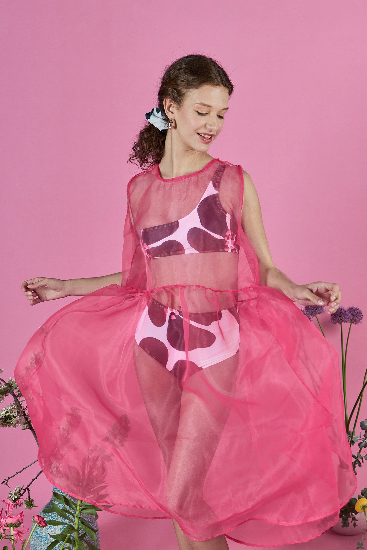 Organza Dress - Pink