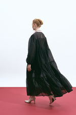 Load image into Gallery viewer, The Sheer Voluminous Dress – Black
