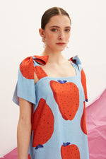Load image into Gallery viewer, The Linen Dress – Fraise

