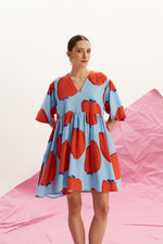Load image into Gallery viewer, The Linen Mini Dress – Fraise
