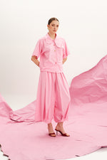 Load image into Gallery viewer, The Flower Collar Shirt - Candy Pink
