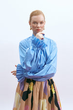 Load image into Gallery viewer, The Volume Sleeve Shirt – Sky Blue
