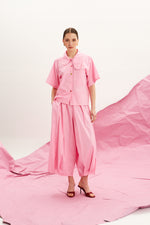 Load image into Gallery viewer, The Flower Collar Shirt - Candy Pink
