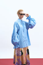 Load image into Gallery viewer, The Volume Sleeve Shirt – Sky Blue
