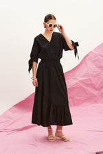 Load image into Gallery viewer, The Asymmetric Ruffle Skirt - Black
