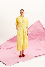 Load image into Gallery viewer, The Flower Collar Shirt - Butter Yellow
