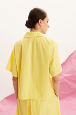 Load image into Gallery viewer, The Flower Collar Shirt - Butter Yellow
