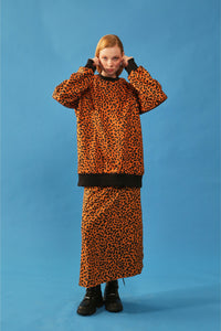 The Oversized Sweatshirt - Leopard