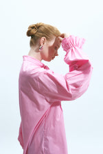 Load image into Gallery viewer, The Volume Sleeve Shirt – Candy Pink
