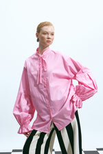 Load image into Gallery viewer, The Volume Sleeve Shirt – Candy Pink
