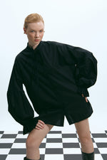 Load image into Gallery viewer, The Volume Sleeve Shirt – Black
