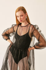 Load image into Gallery viewer, The Organza Dress - Black
