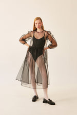 Load image into Gallery viewer, The Organza Dress - Black
