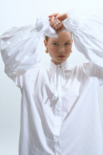 Load image into Gallery viewer, The Volume Sleeve Shirt – White
