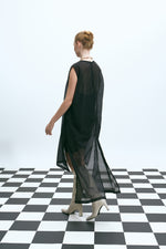 Load image into Gallery viewer, The Sheer Tunic Dress – Black

