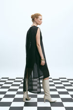 Load image into Gallery viewer, The Sheer Tunic Dress – Black
