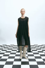 Load image into Gallery viewer, The Sheer Tunic Dress – Black
