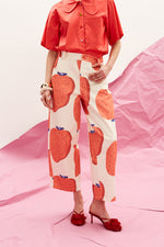 Load image into Gallery viewer, The Denim Pants - Fraise
