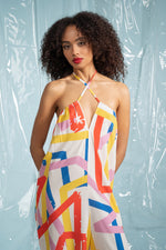 Load image into Gallery viewer, Jumpsuit with straps - Swirl

