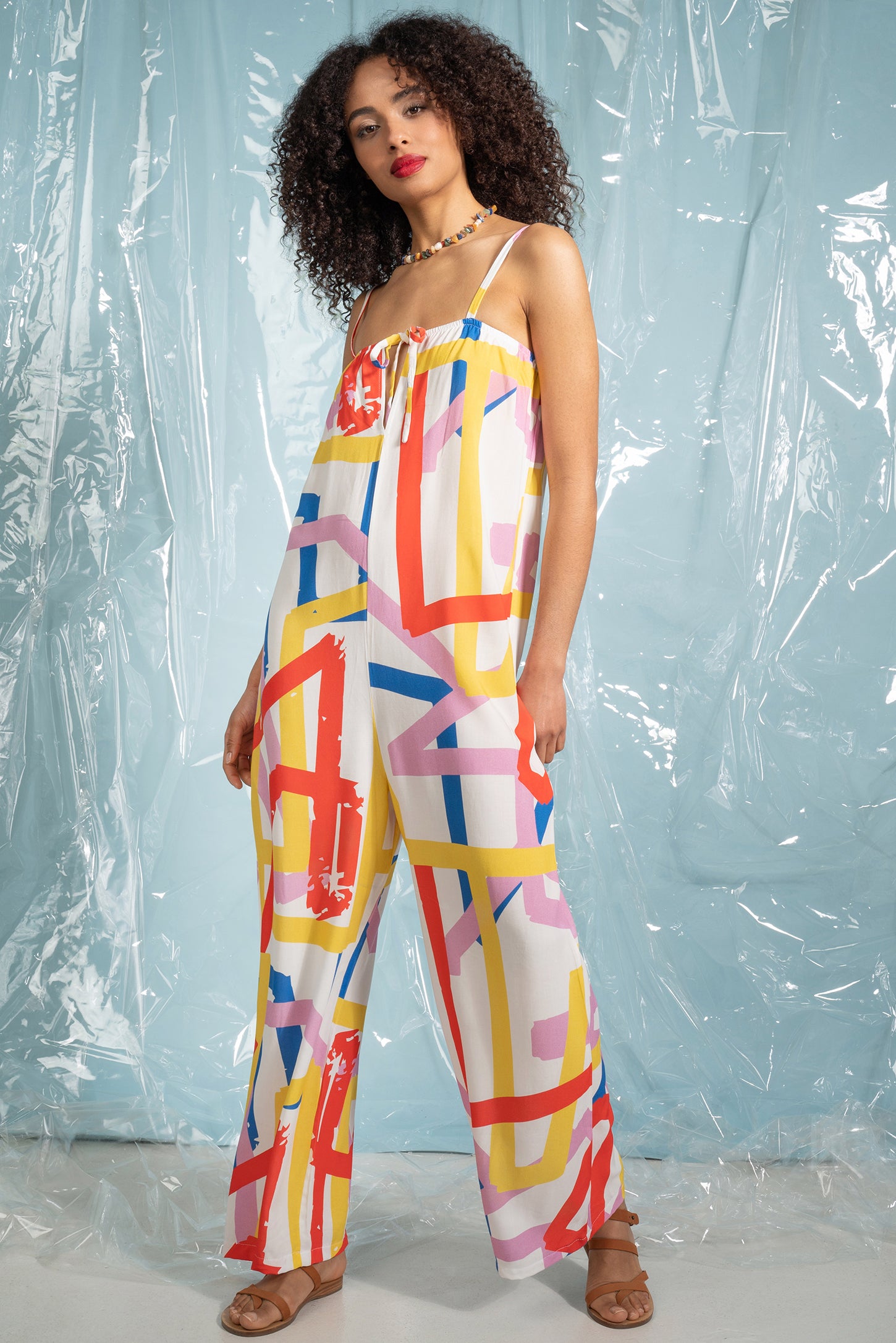 Jumpsuit with straps - Swirl