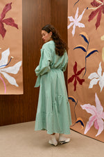 Load image into Gallery viewer, The Long Skirt - Gingham Green
