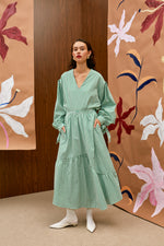 Load image into Gallery viewer, The Long Skirt - Gingham Green
