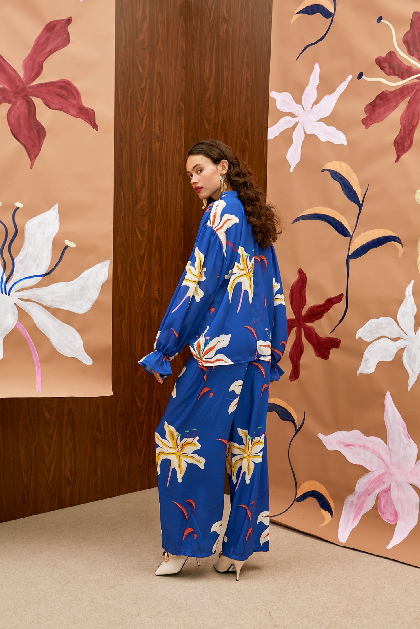 The Wide-Leg Pants - Hana blue