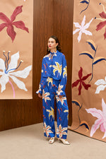 Load image into Gallery viewer, The Draped Blouse - Hana blue
