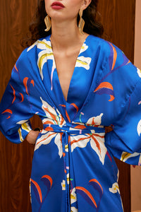 The Kimono Dress - Hana blue