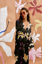 Load image into Gallery viewer, The Kimono Dress - Hana black
