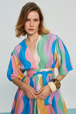 Load image into Gallery viewer, The Linen Mini Dress - Sorbet
