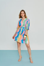 Load image into Gallery viewer, The Linen Mini Dress - Sorbet
