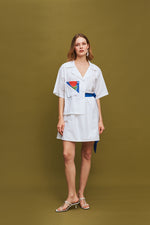 Load image into Gallery viewer, The Wrap Mini Skirt - White
