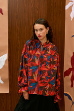 Load image into Gallery viewer, The Draped Blouse - Scarlett
