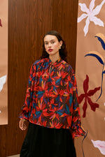 Load image into Gallery viewer, The Draped Blouse - Scarlett
