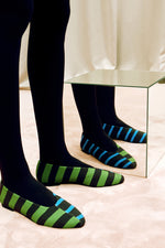 Load image into Gallery viewer, The Striped Ballerina Flats
